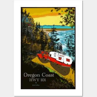 Oregon Coast HWY101 Travel Posters and Art